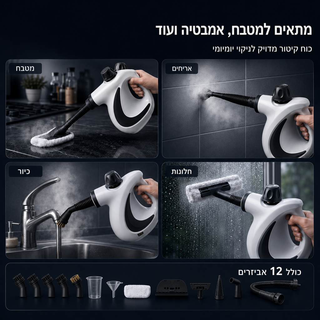 Cleanly Refresh - הקיטורית שמנקה לעומק את מה שקשה לנקות ביד
