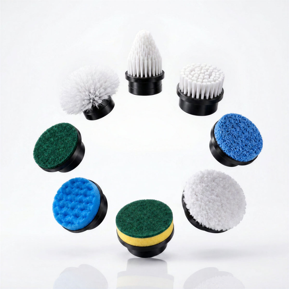 9 ראשים מתחלפים למברשת החשמלית Cleanly Brush