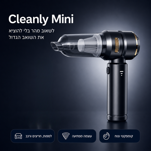 Cleanly Mini - לשאוב בשניות את כל הלכלוכים הקטנים