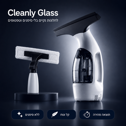Cleanly Glass - זכוכית מבריקה במהירות, בקלות ובמעבר אחד